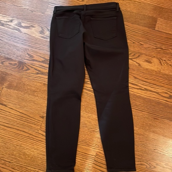 J Brand Jeans Carina Moto Gold Double Zipper Seriously Black - Picture 6 of 7